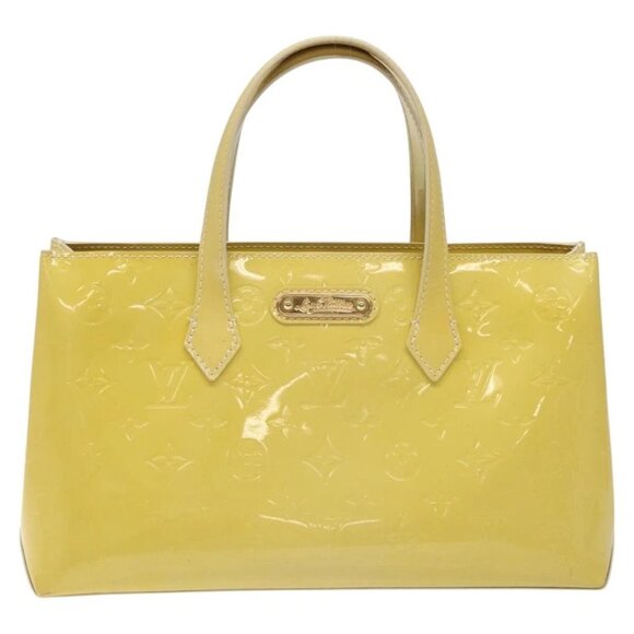 LOUIS VUITTON Monogram Vernis Wilshire PM Hand Bag Broncorail - Picture 2 of 15